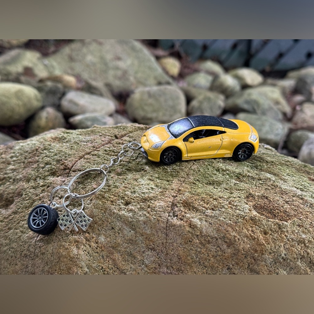 Matchbox Mitsubishi Eclipse Toy Car Keychain
